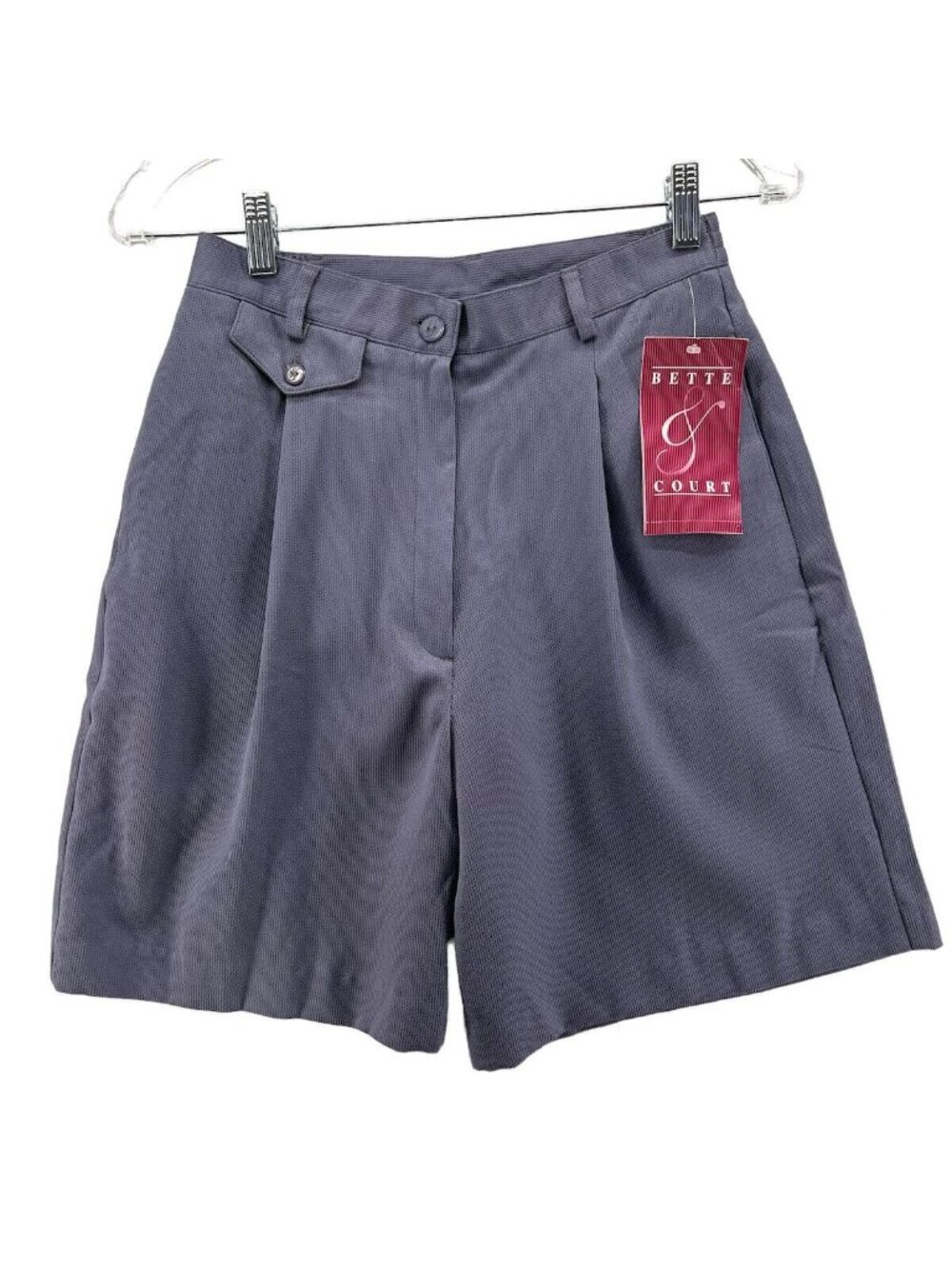 Bette & Court Womens Shorts Size 4 Gray Slate Signature Collection Polyester